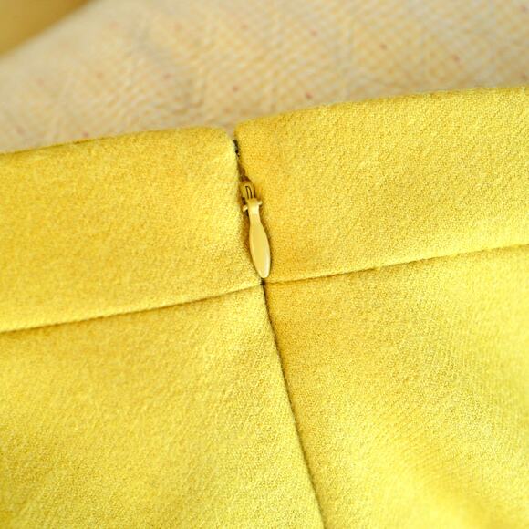 J.Crew No. 2 Mustard Wool Pencil Skirt | Fall Prep Chic Office Capsule Classic - Picture 9 of 13